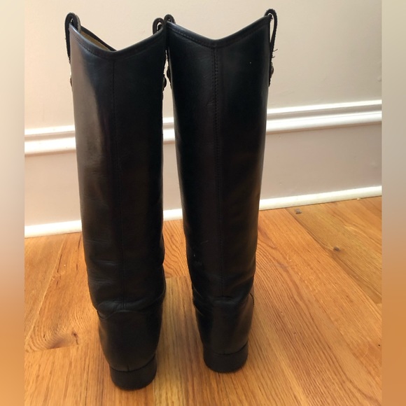 Frye Melissa tall riding boots - black, size 7 - Picture 6 of 8